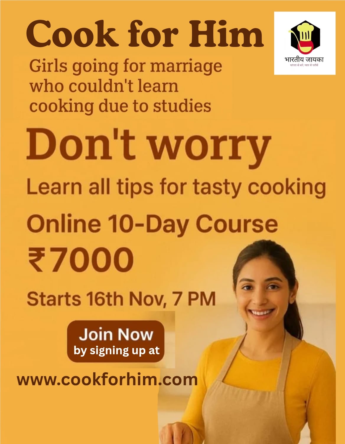 Online cooking Classes starting from 16th Nov ,Join Now image